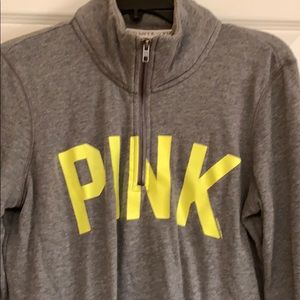 PINK Victoria's Secret Tops - Victoria’s secret PINK half-way zip up PINK Victoria's Secret Tops - Victoria’s secret PINK half-way zip up